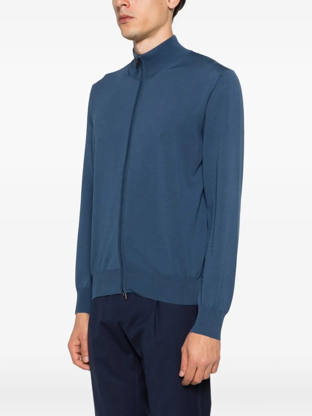 Canali Vest met rits Blauw
