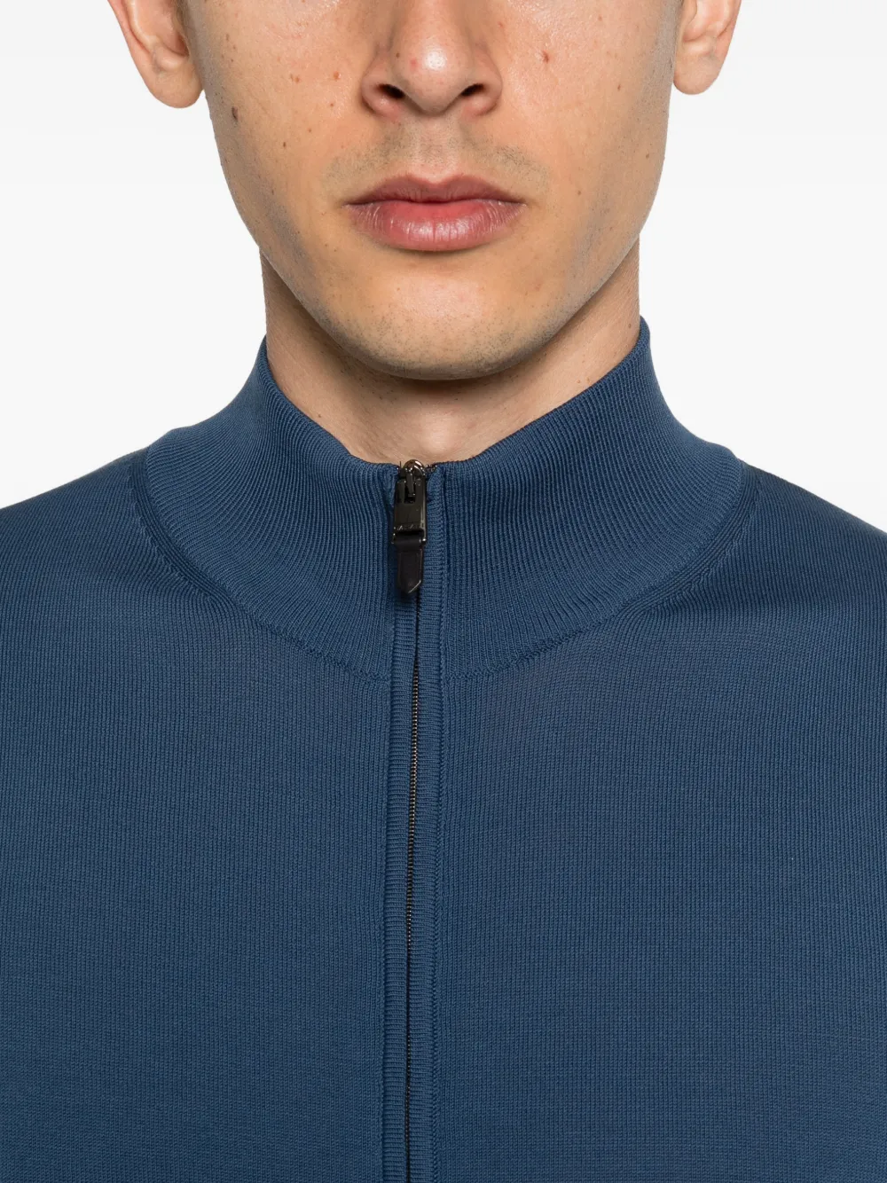 Canali Vest met rits Blauw
