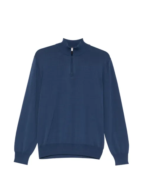 Canali zip-neck sweater