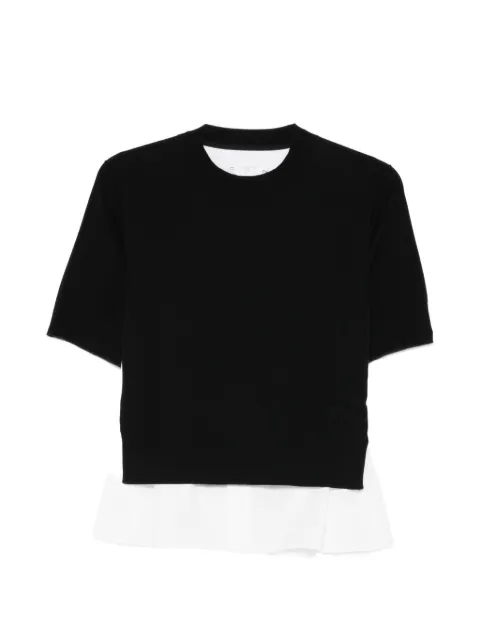 sacai ruffled top