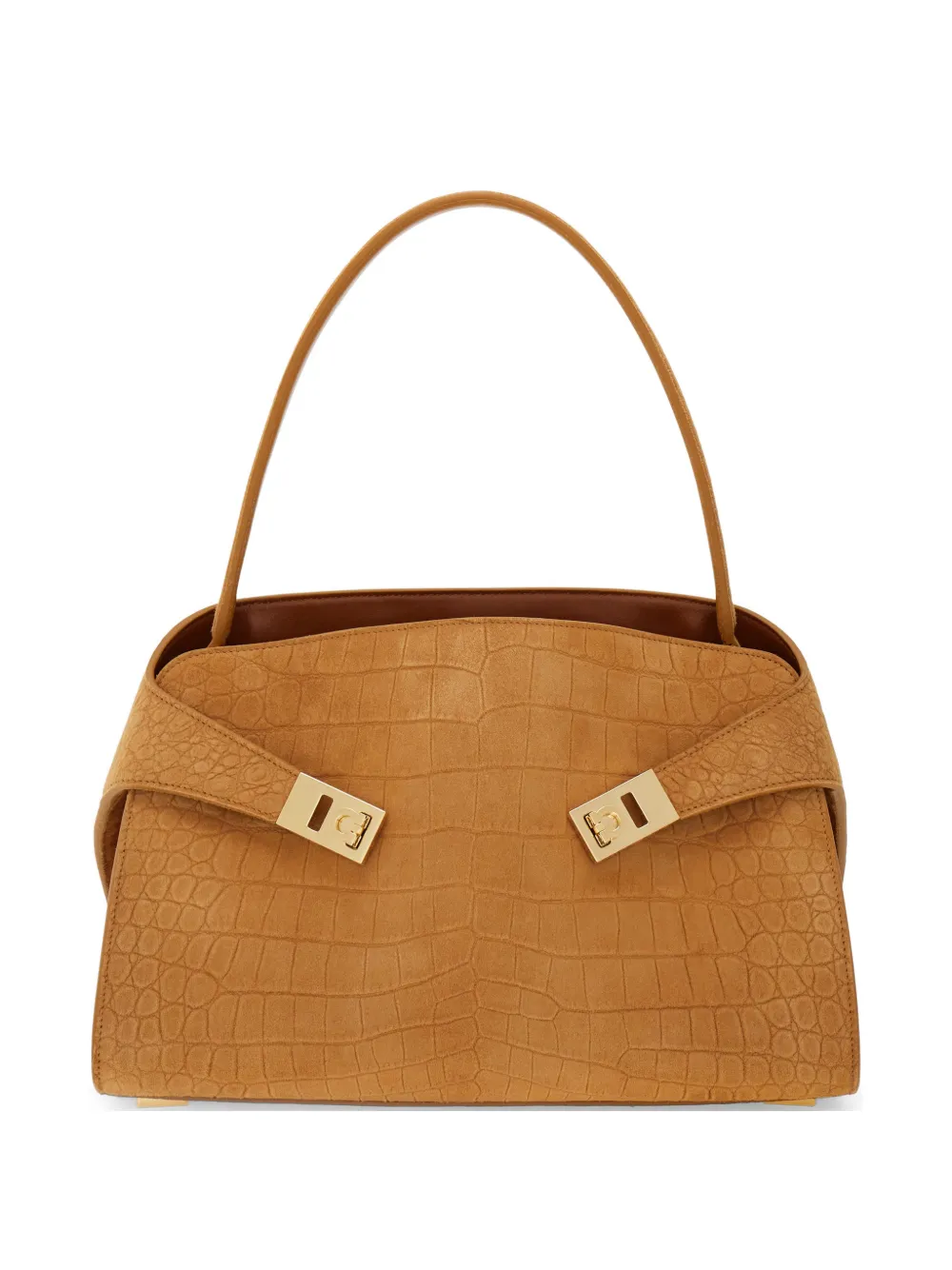 Ferragamo Hug soft shoulder bag (M) - Toni neutri