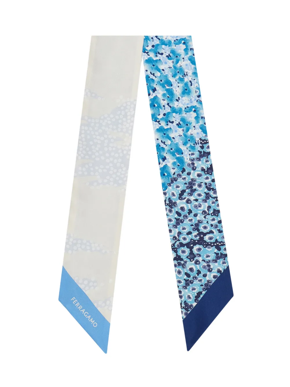 Ferragamo Palazzo Spini Feroni print bandeau - Blu