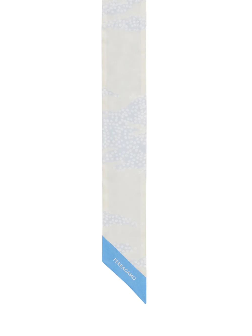 Ferragamo Palazzo Spini Feroni bandeau met print Blauw