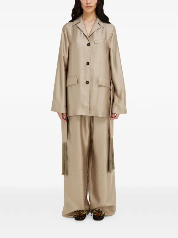 美品】Salvatore Ferragamo コットンジャケット48ベージュ系 楽天市場