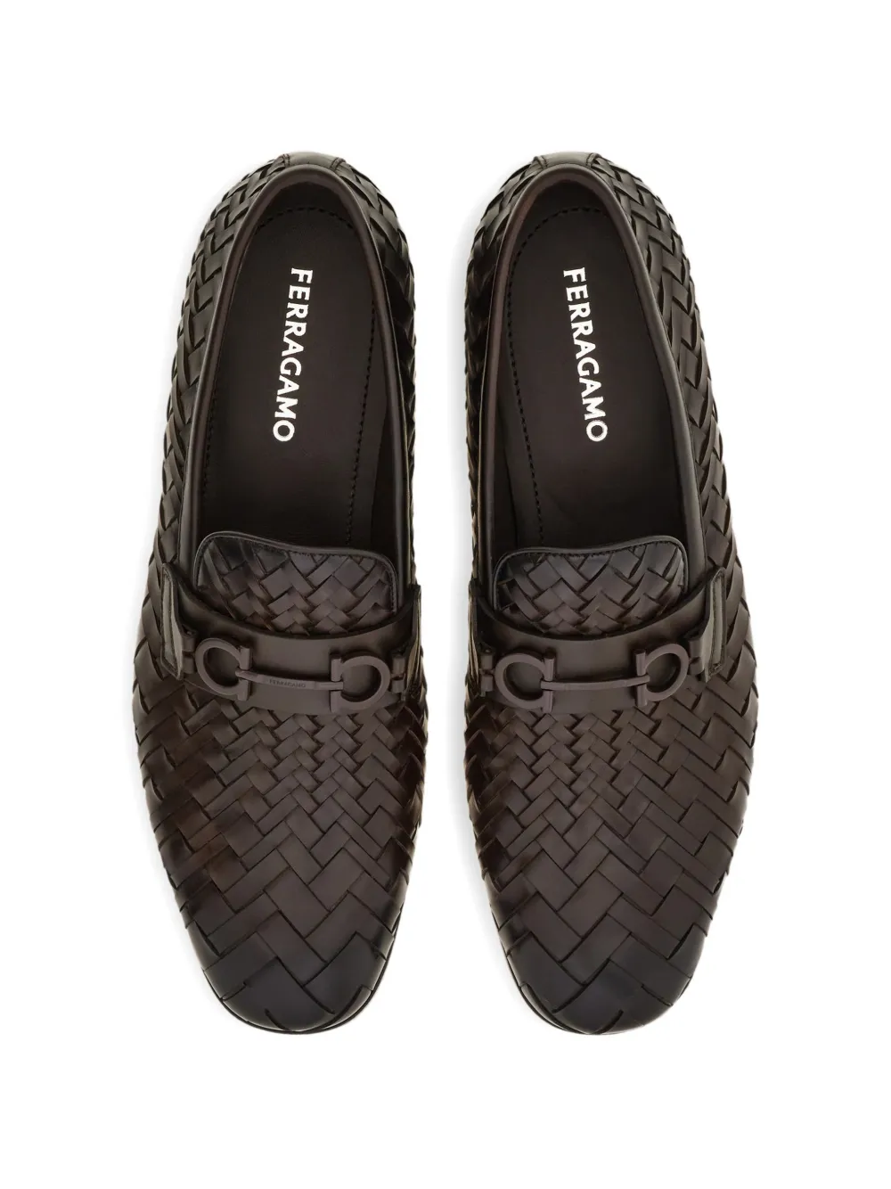 Ferragamo moccasin with braid gancini ornament Bruin