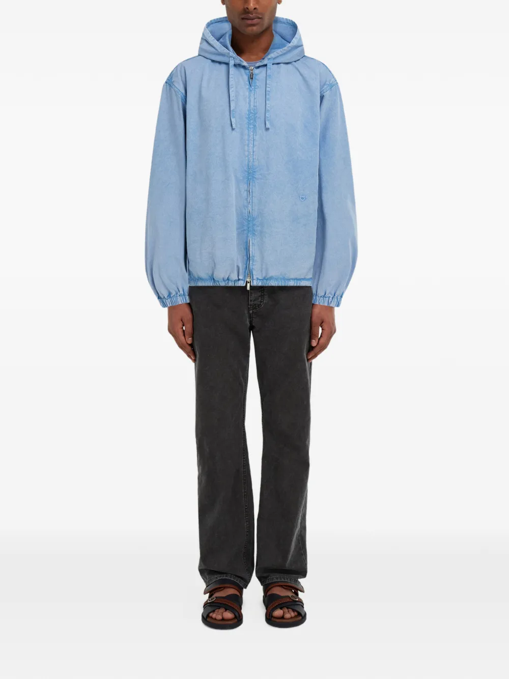 Ferragamo Katoenen en zijden jack Blauw