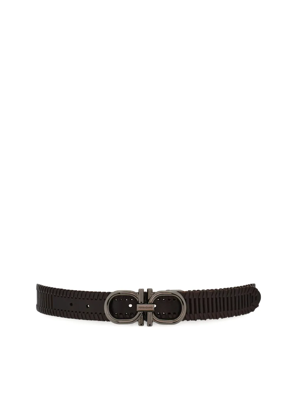  Ferragamo Adjustable Gancini Belt - Black 
