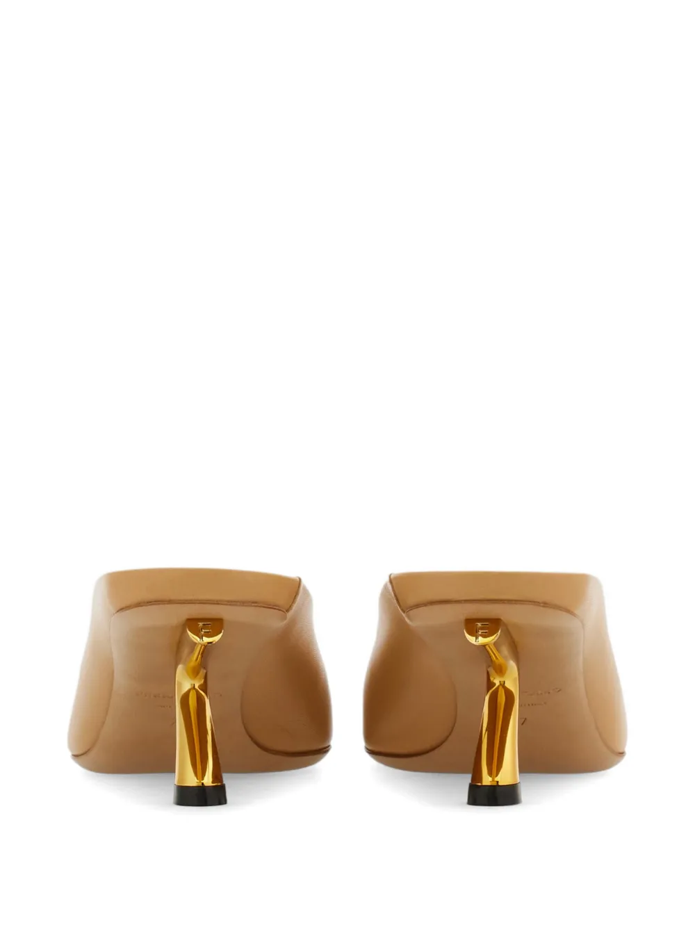 Ferragamo Sculptural heel mule Beige