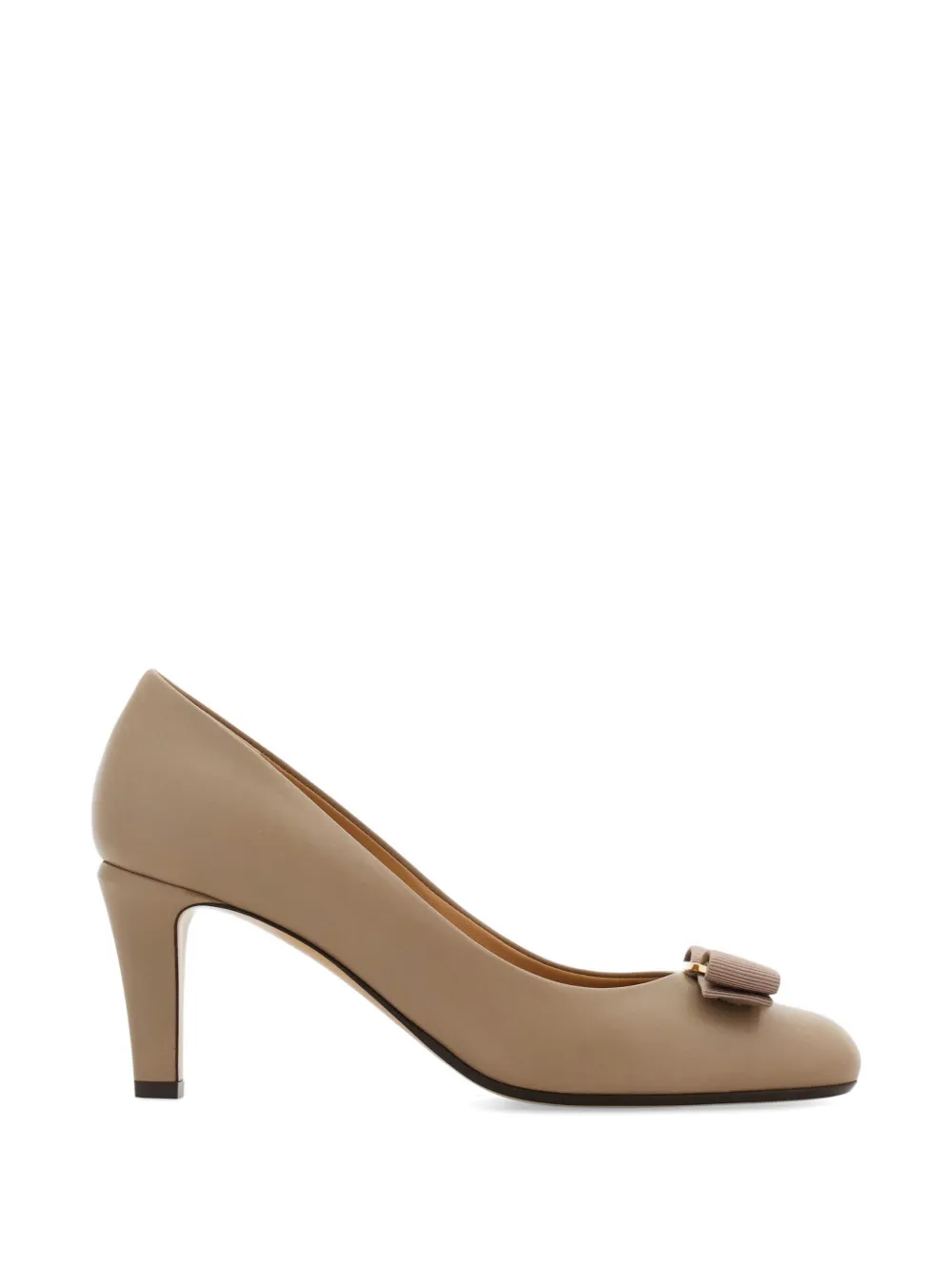 Ferragamo Vara bow pump Beige
