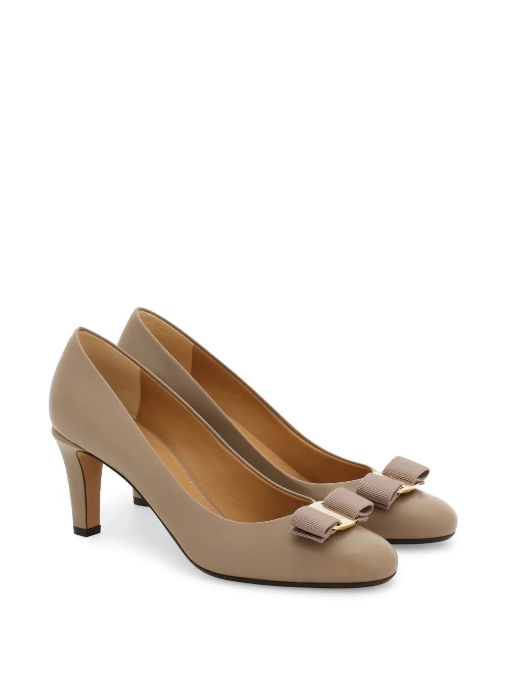 Ferragamo Vara bow pump Beige