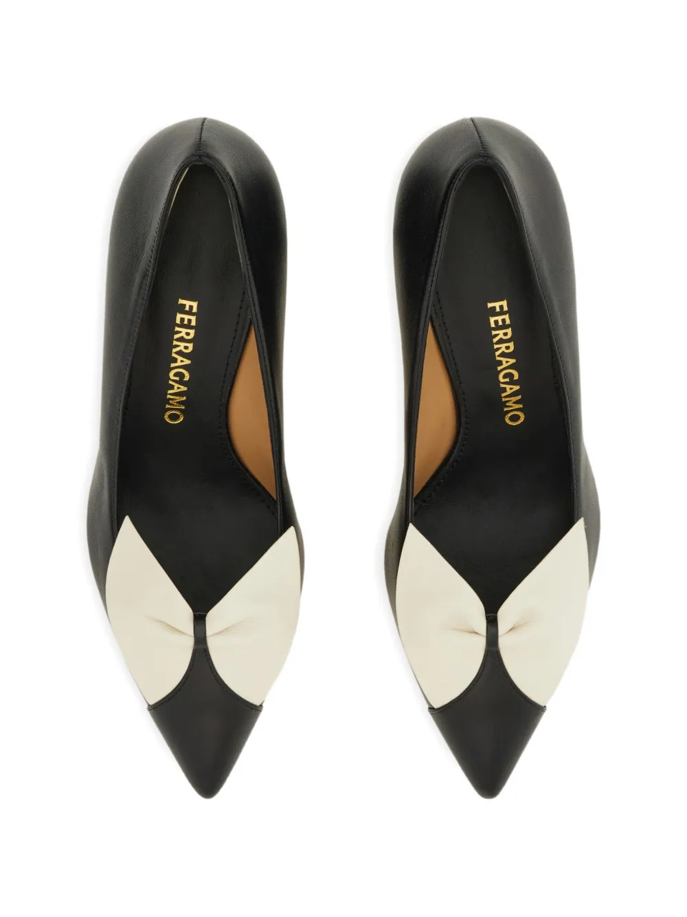 Ferragamo Soft bow pump Zwart