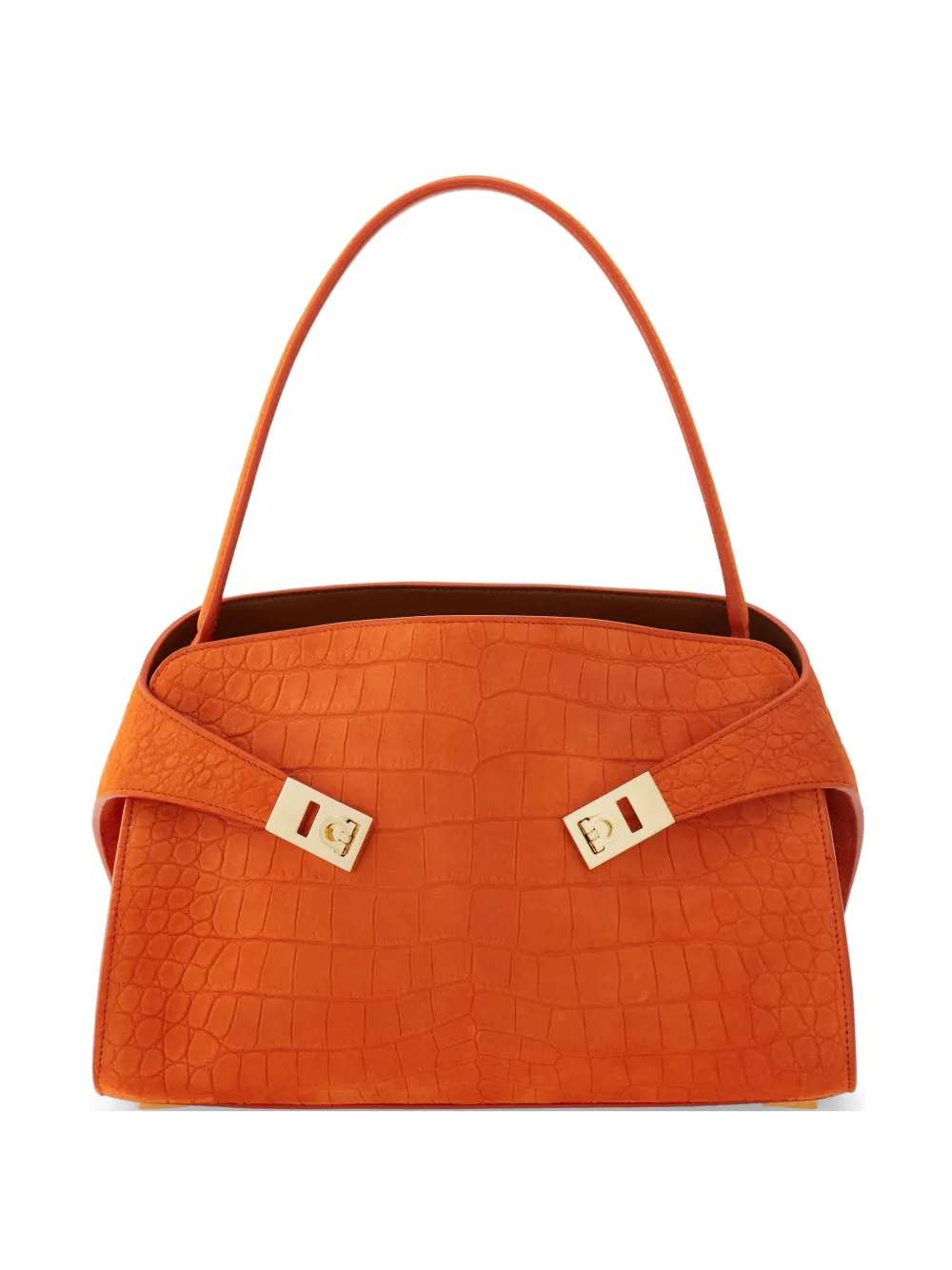 Ferragamo Hug soft shoulder bag (M) - Arancione