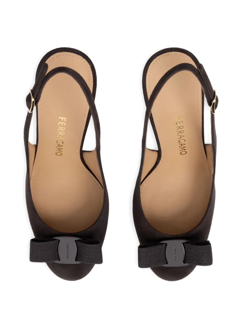 Ferragamo Vara bow slingback pumps Bruin