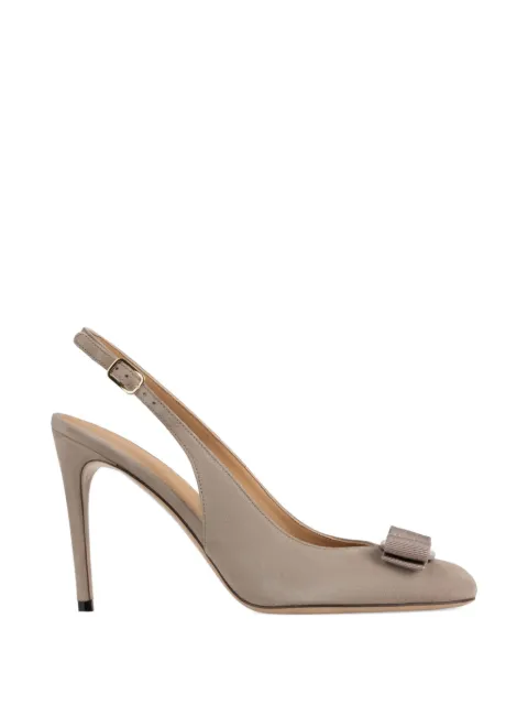 Ferragamo escarpins en daim Vara à bride arrière