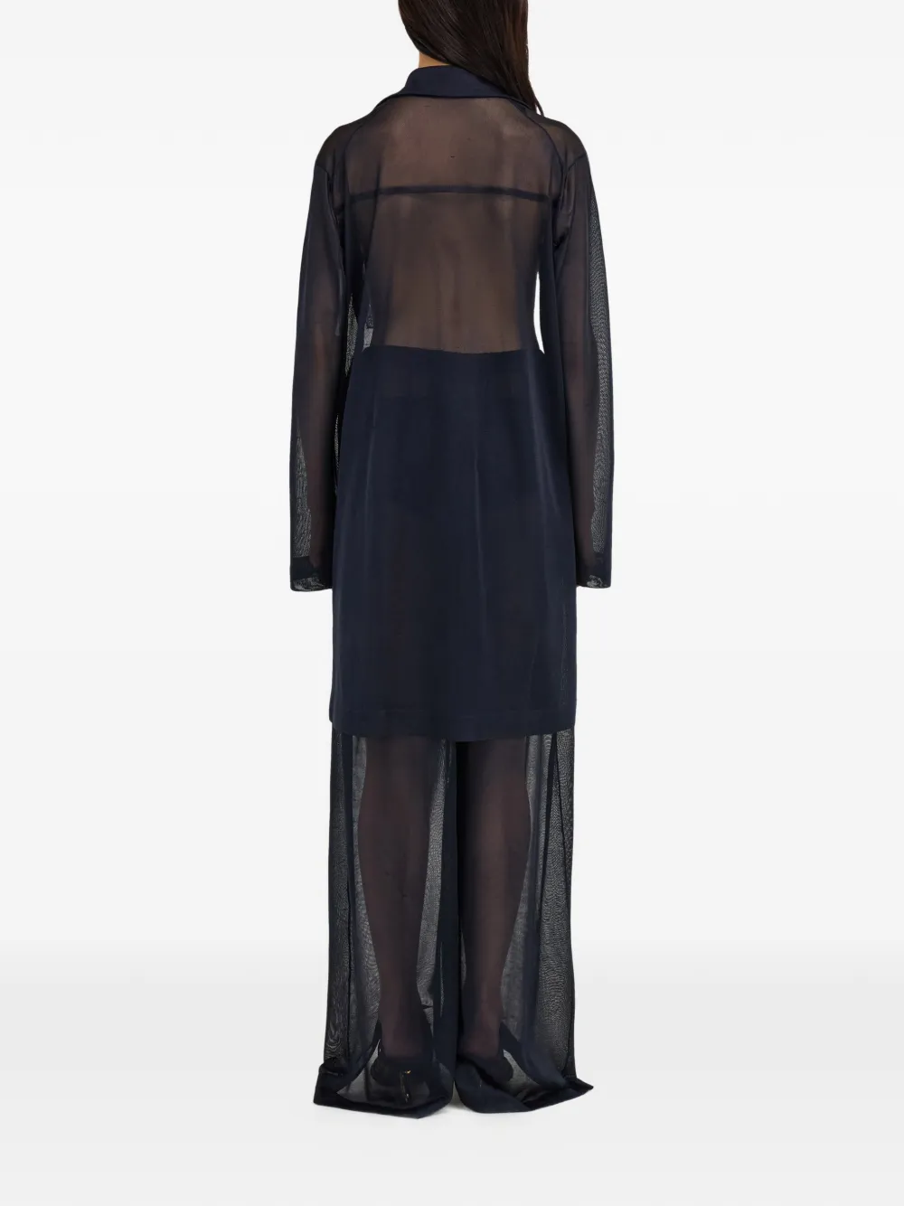  Ferragamo Jersey Duster - Blue 