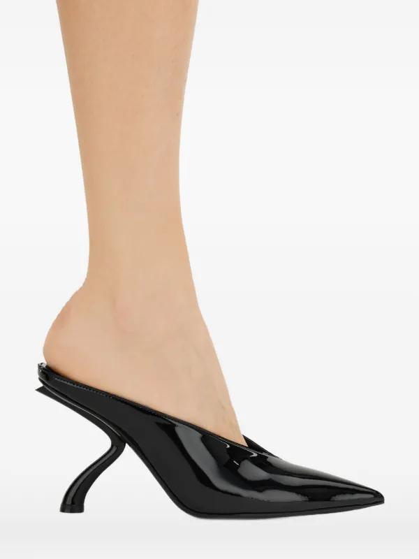 Ferragamo S-shaped Heel Mule | Black | FARFETCH