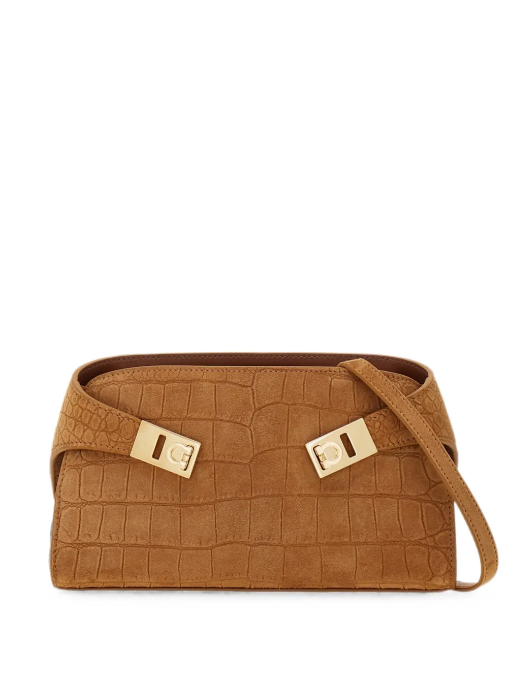 Ferragamo hug mini crossbody bag - Toni neutri