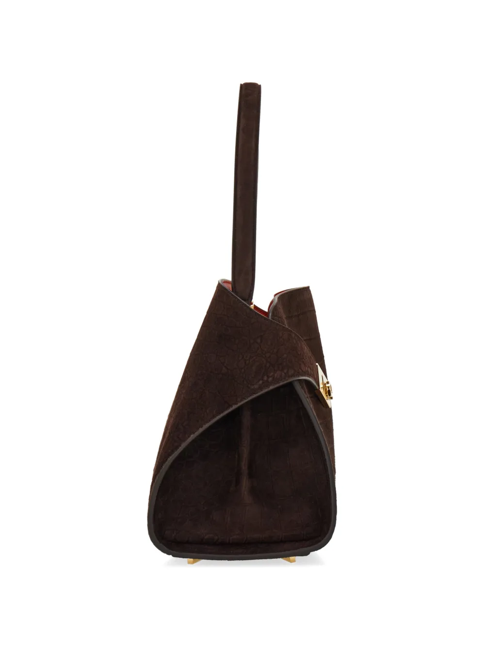 Ferragamo Medium Hug zachte schoudertas Bruin