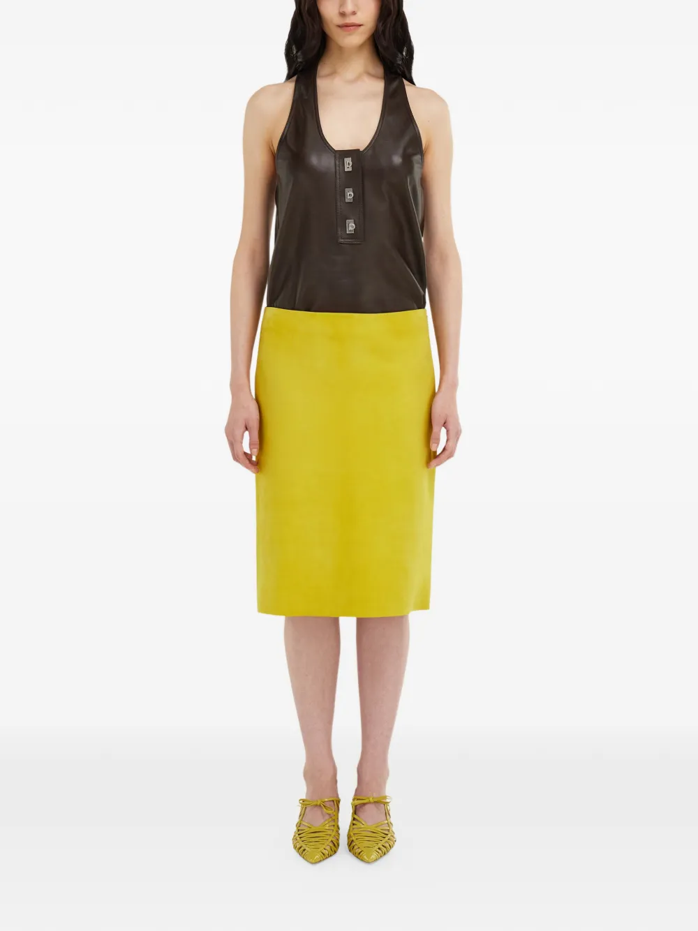 Ferragamo Nappa racerback top Bruin