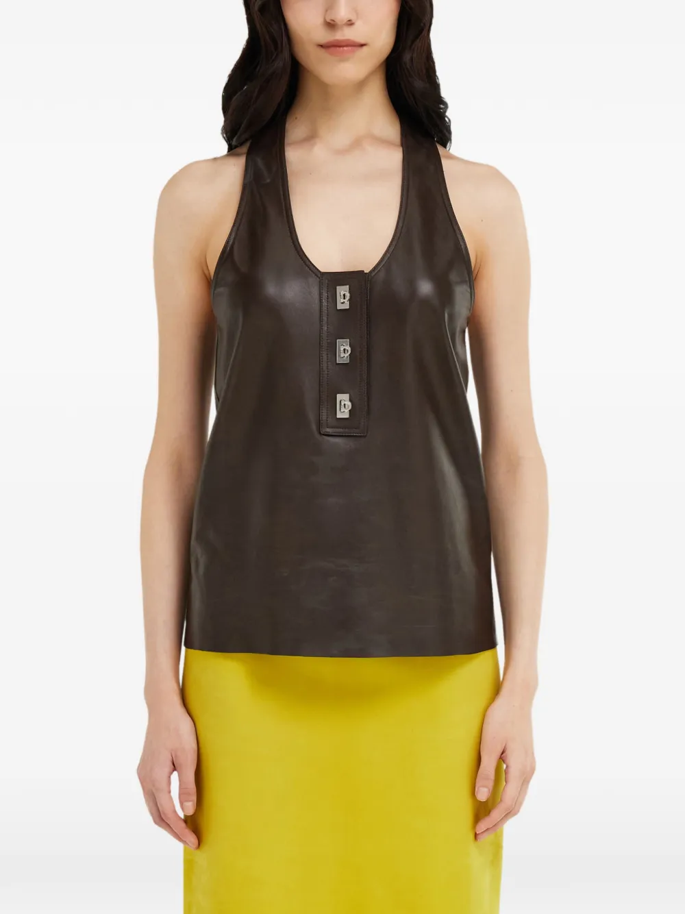 Ferragamo Nappa racerback top Bruin