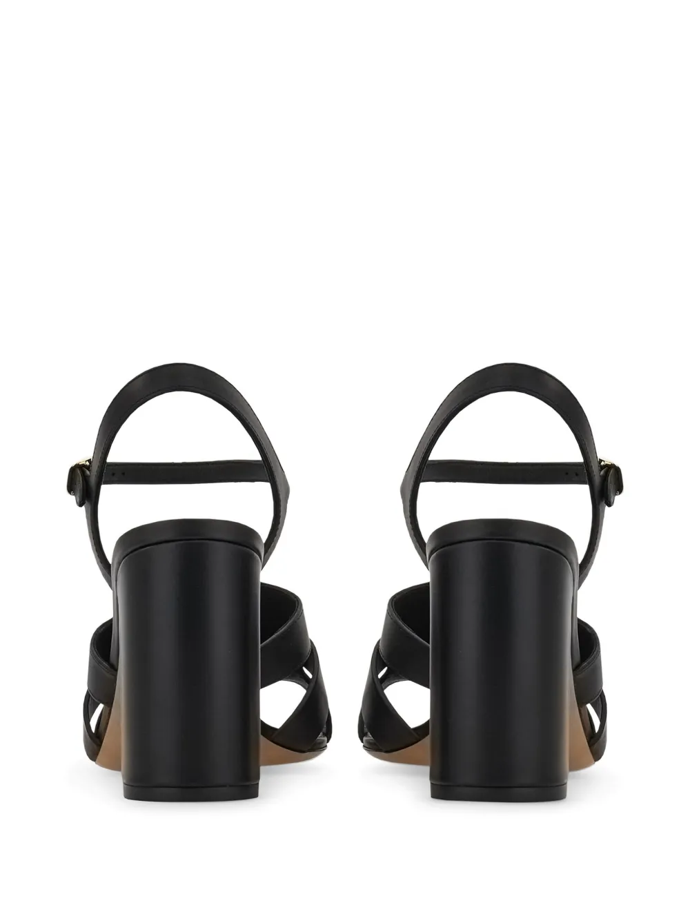 Ferragamo Sandalen met Gancini-detail Zwart