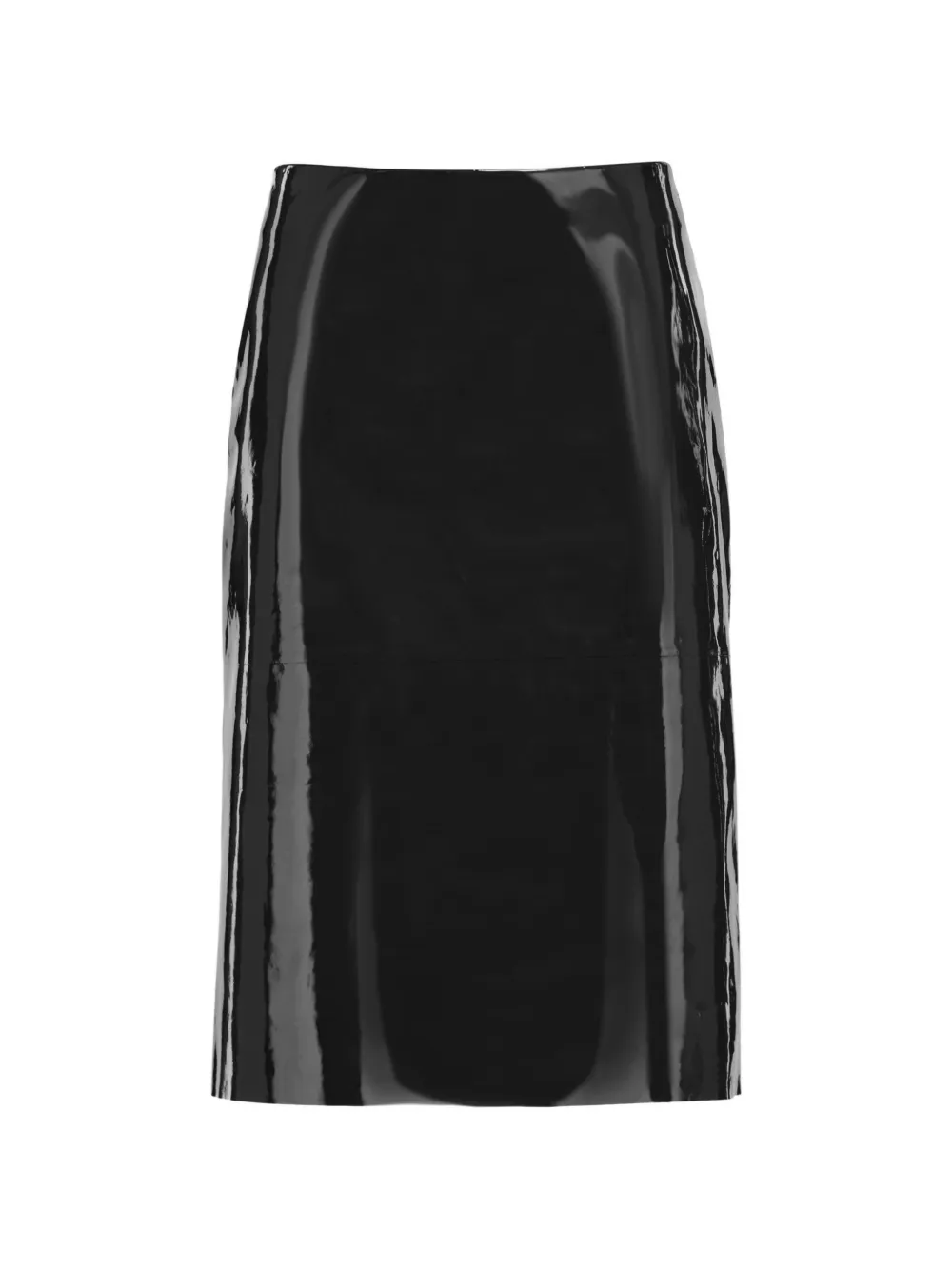 Ferragamo patent-leather pencil skirt - Nero