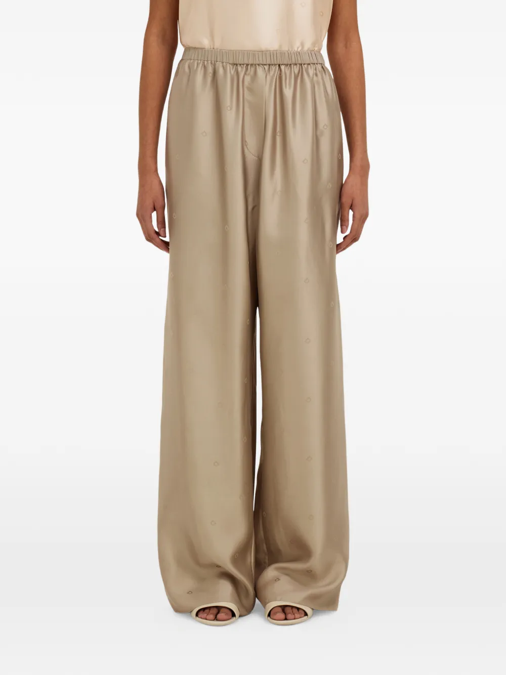  Ferragamo Silk Trousers - Neutrals 