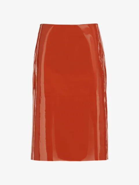 Ferragamo patent leather pencil skirt