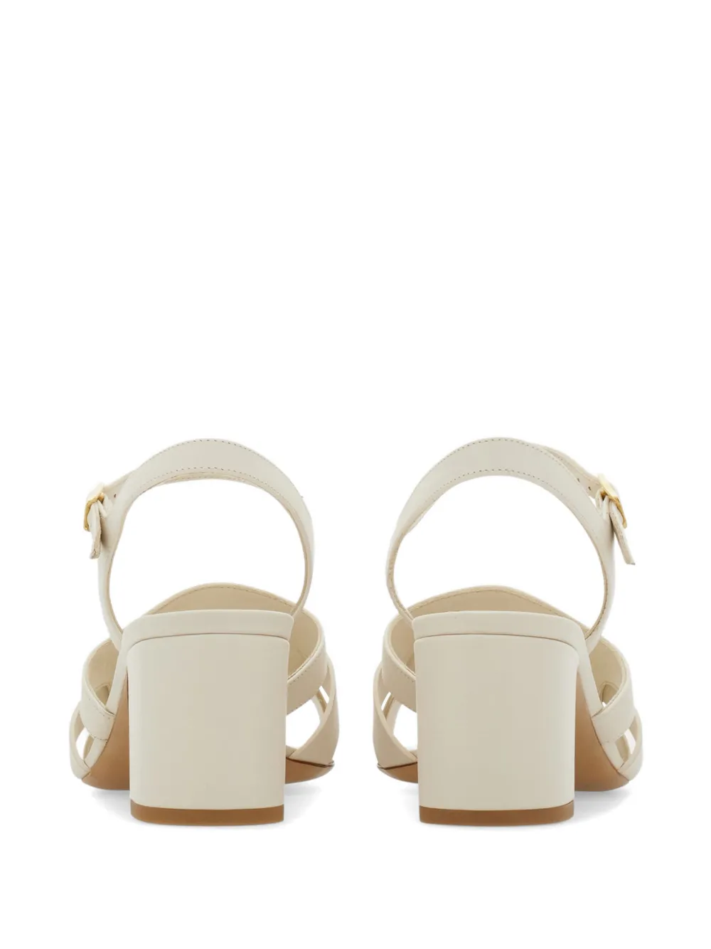 Ferragamo Sandalen met Gancini-detail Beige