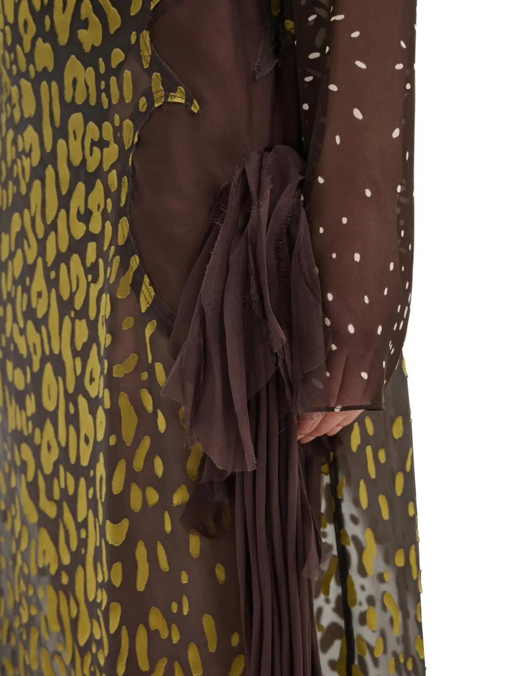 Ferragamo Rok met bloemdetail Bruin