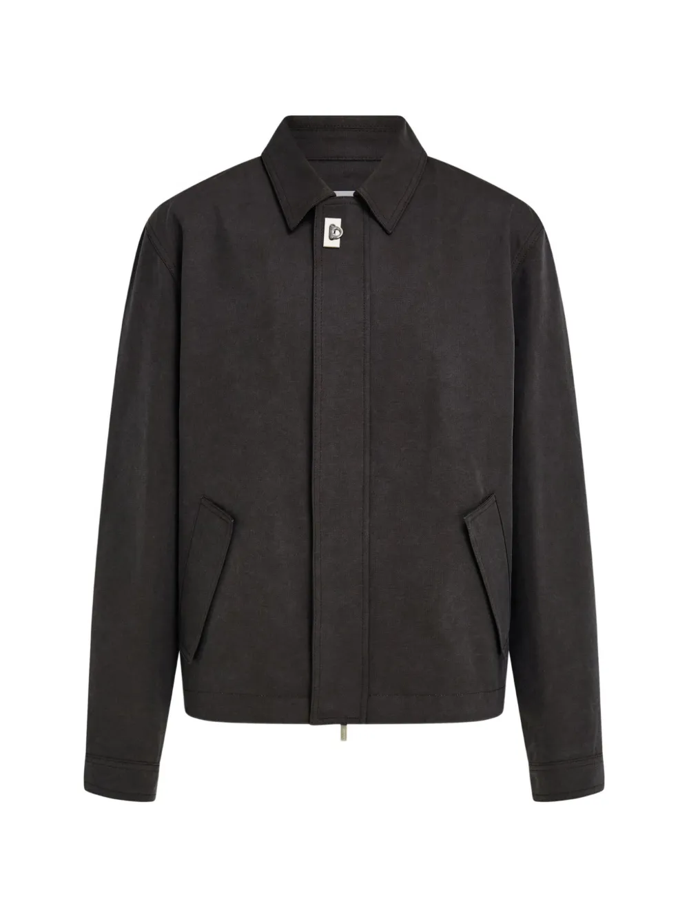 Ferragamo washed canvas blouson - Blue