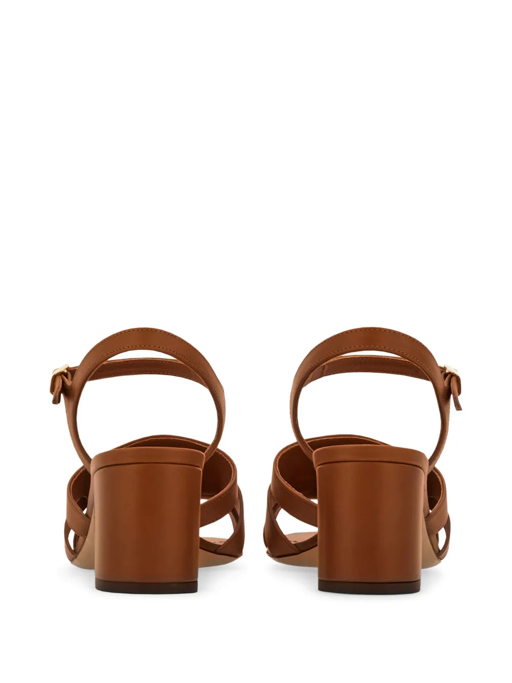 Ferragamo Sandalen met Gancini-detail Bruin