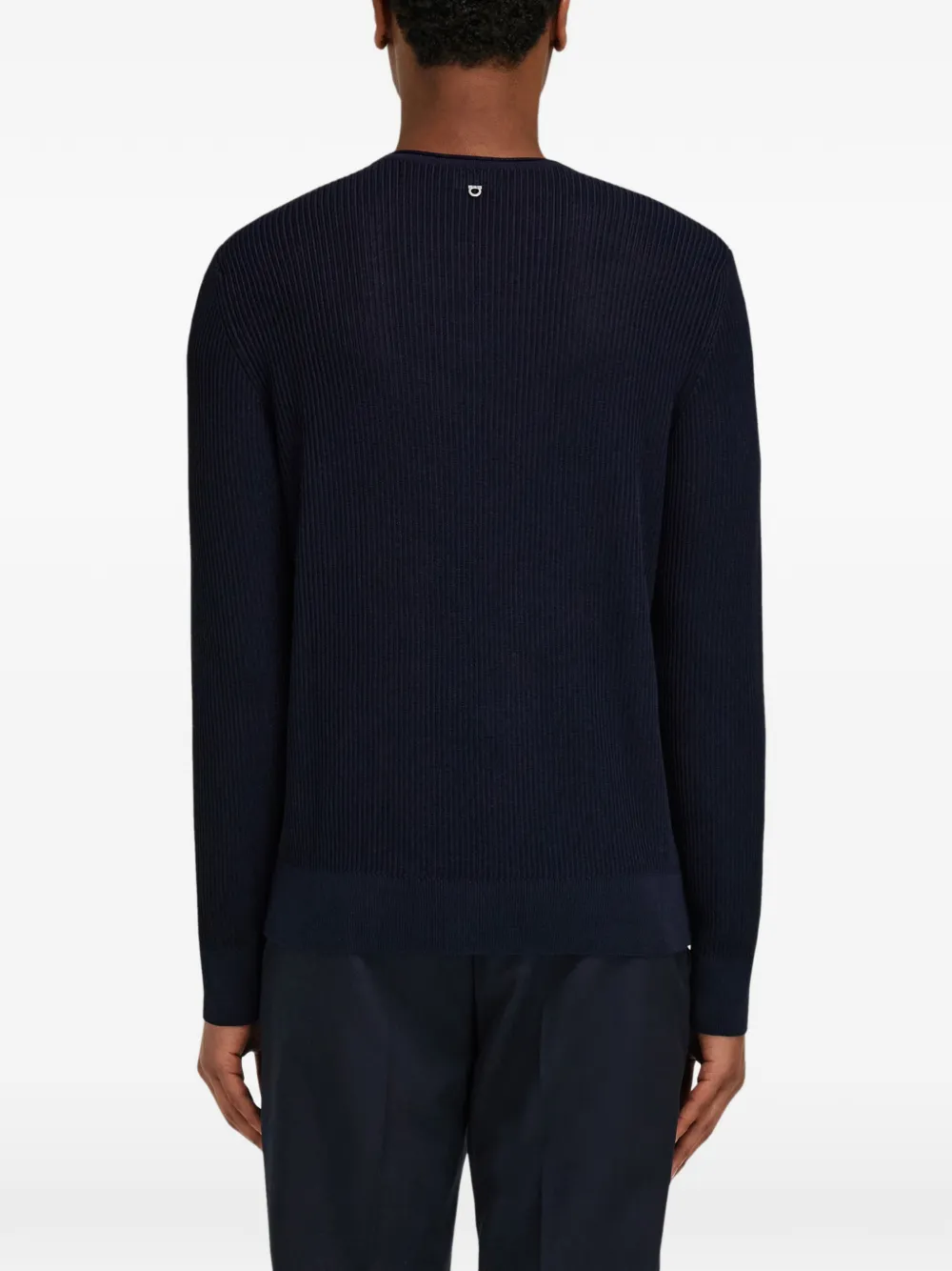 Ferragamo Trui met V-hals Blauw
