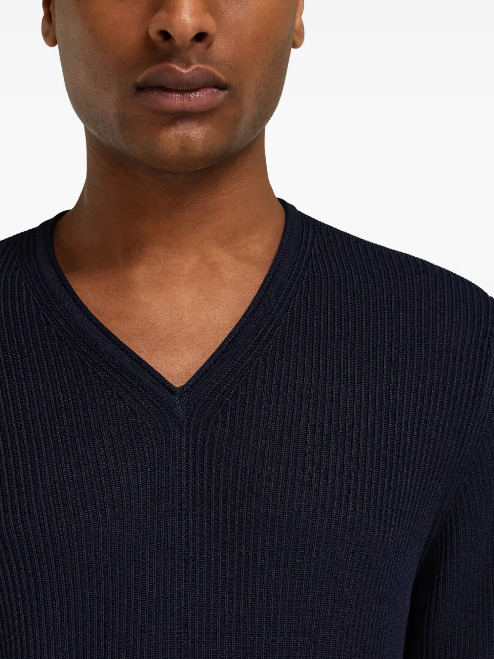 Ferragamo Trui met V-hals Blauw