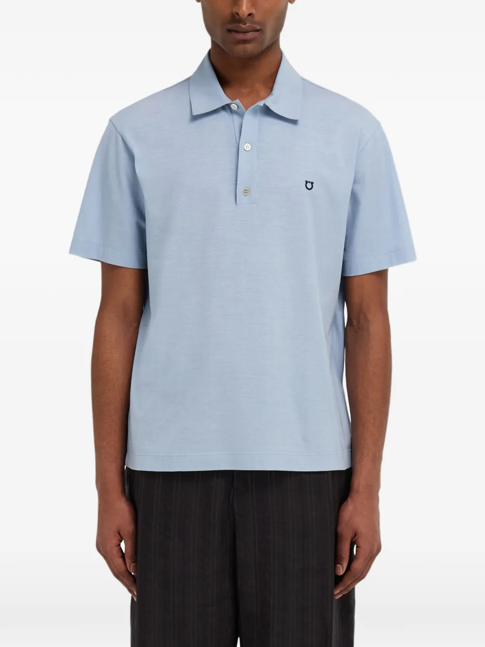 Ferragamo Jersey poloshirt met korte mouwen Blauw