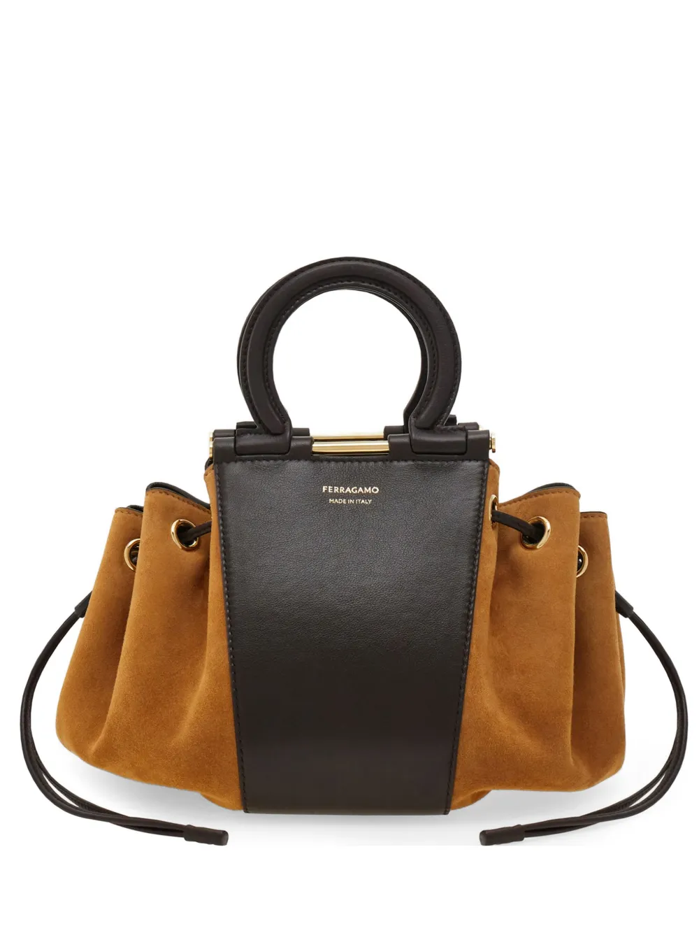 Ferragamo Gancini bucket bag - Toni neutri