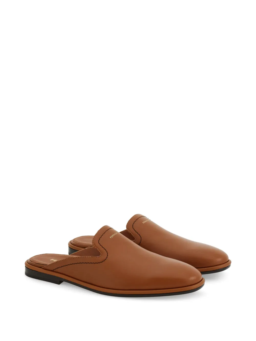 Ferragamo logo-print mules Bruin