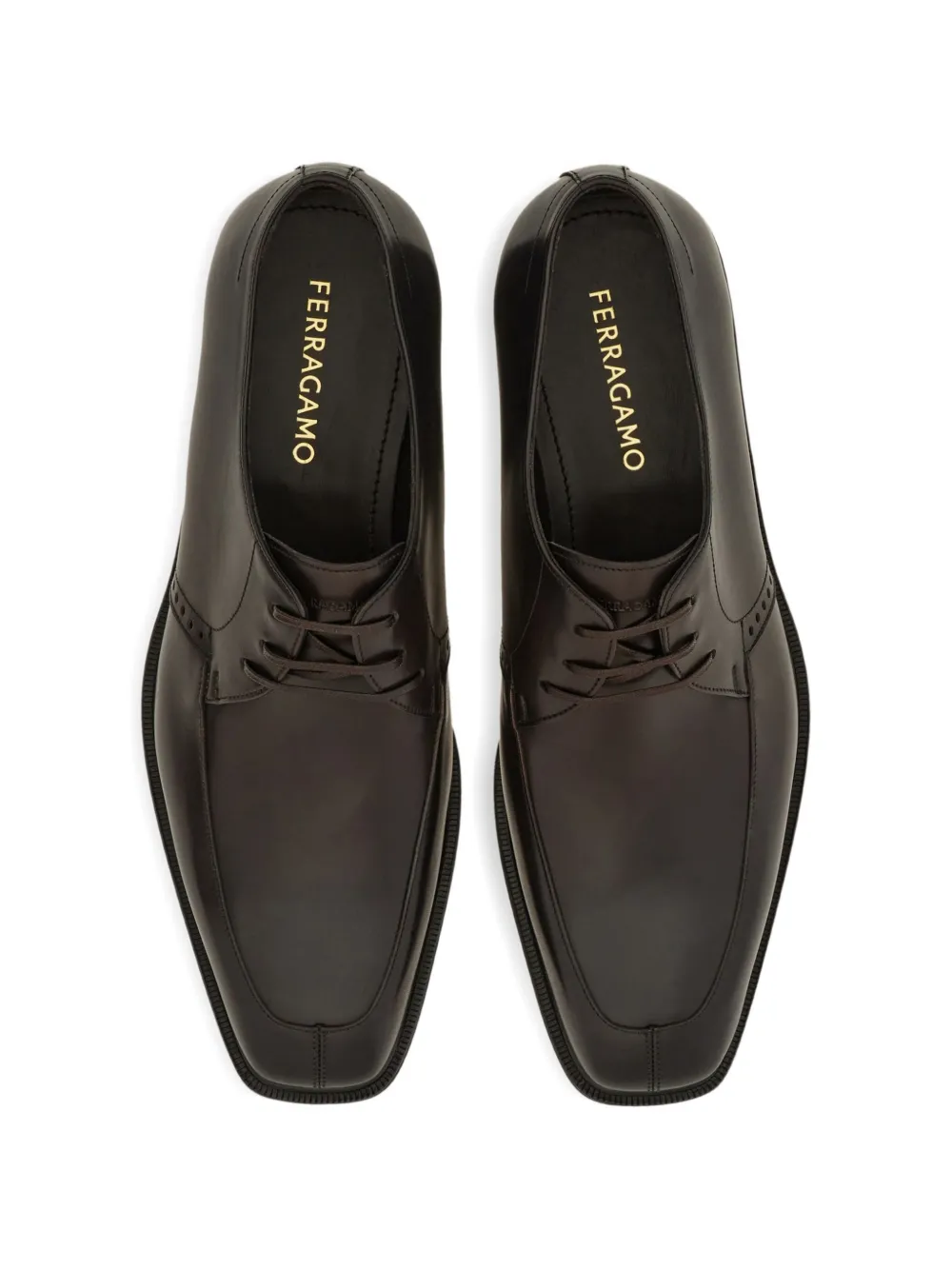 Ferragamo Derby schoenen Bruin