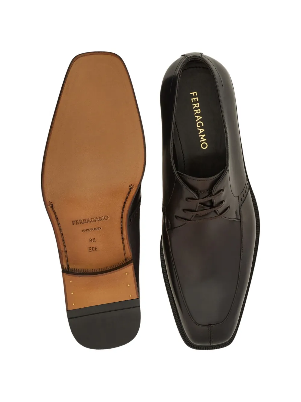 Ferragamo Derby schoenen Bruin