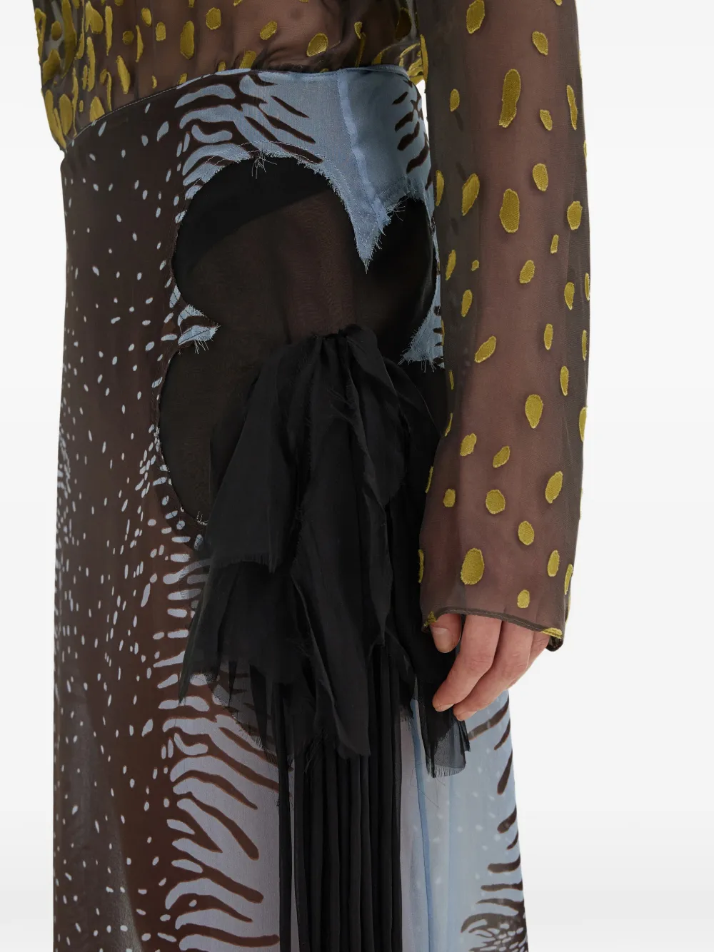 Ferragamo Mini-rok met dierenprint Blauw