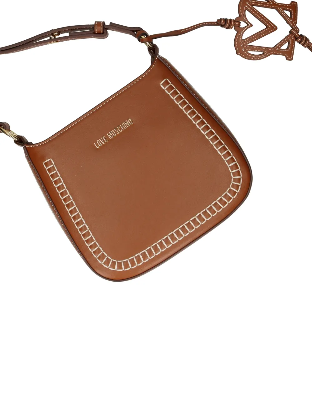 Love Moschino Crossbodytas met logo Bruin