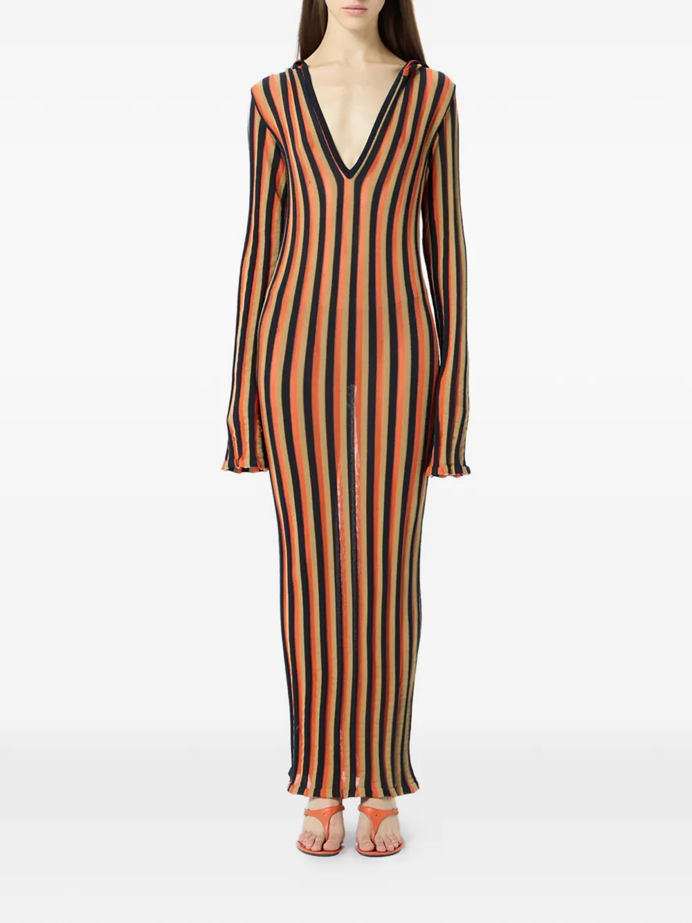 Blumarine Jurk met capuchon Zwart