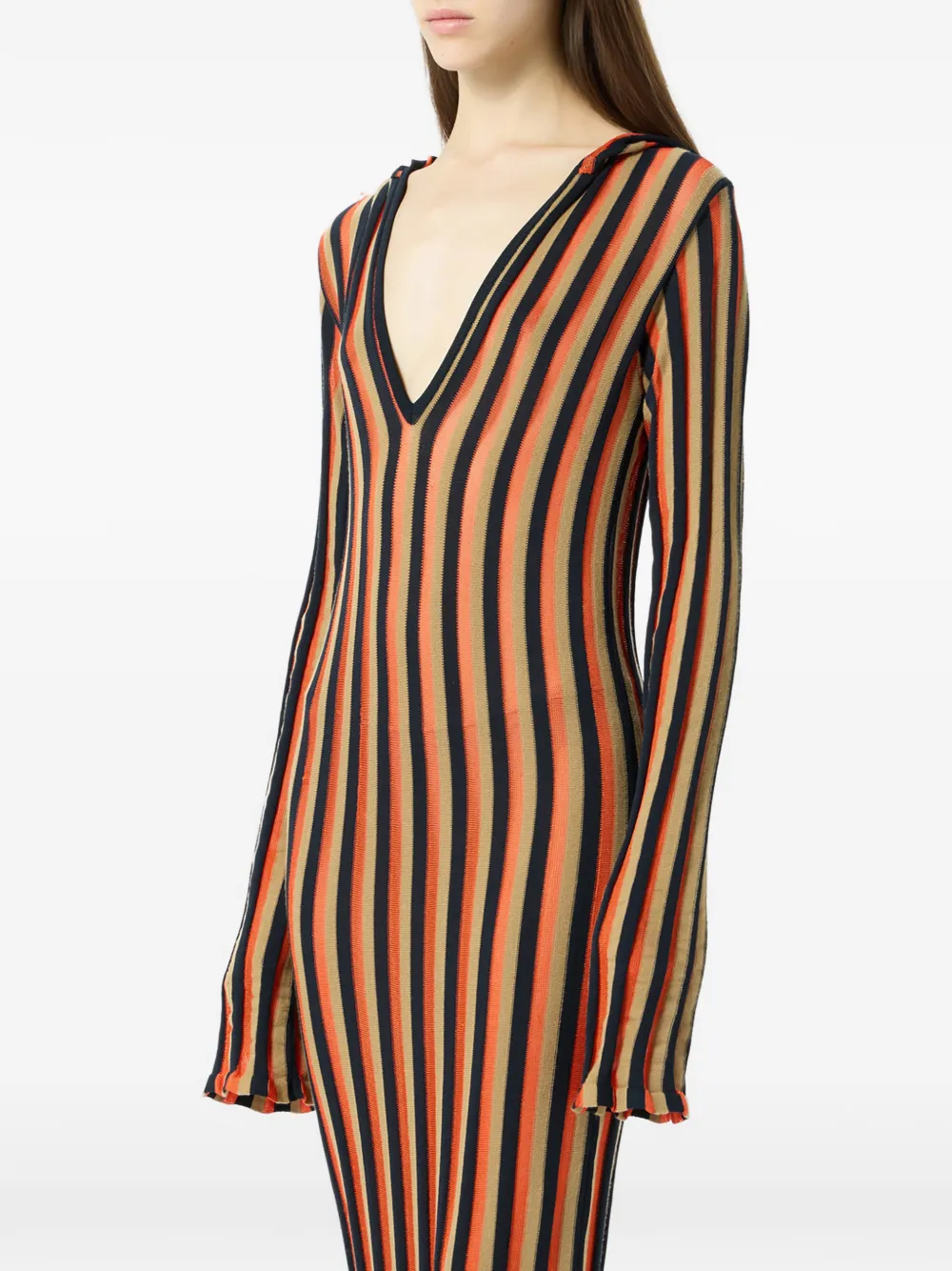 Blumarine Jurk met capuchon Zwart