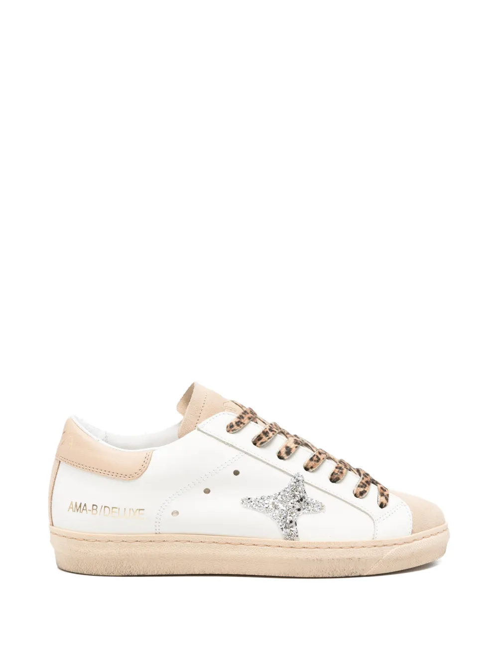 Ama Brand Sneakers verfraaid met logo Wit