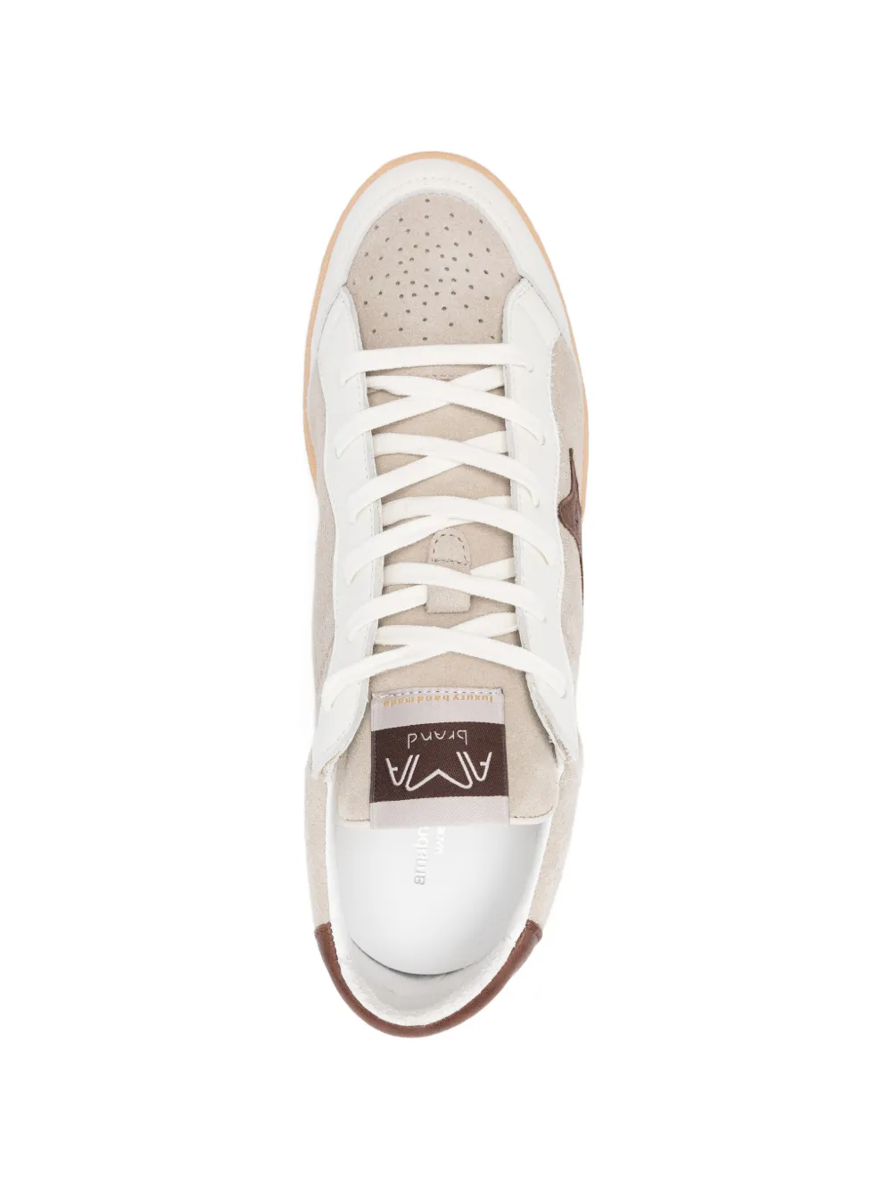 Ama Brand Sneakers met patroon-applicatie Wit