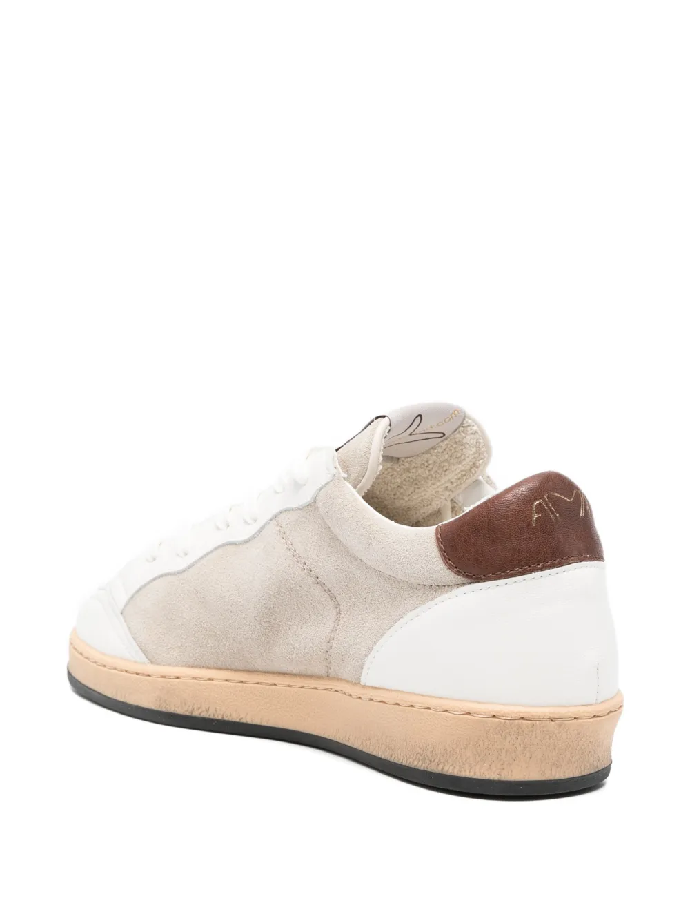 Ama Brand Sneakers met patroon-applicatie Wit