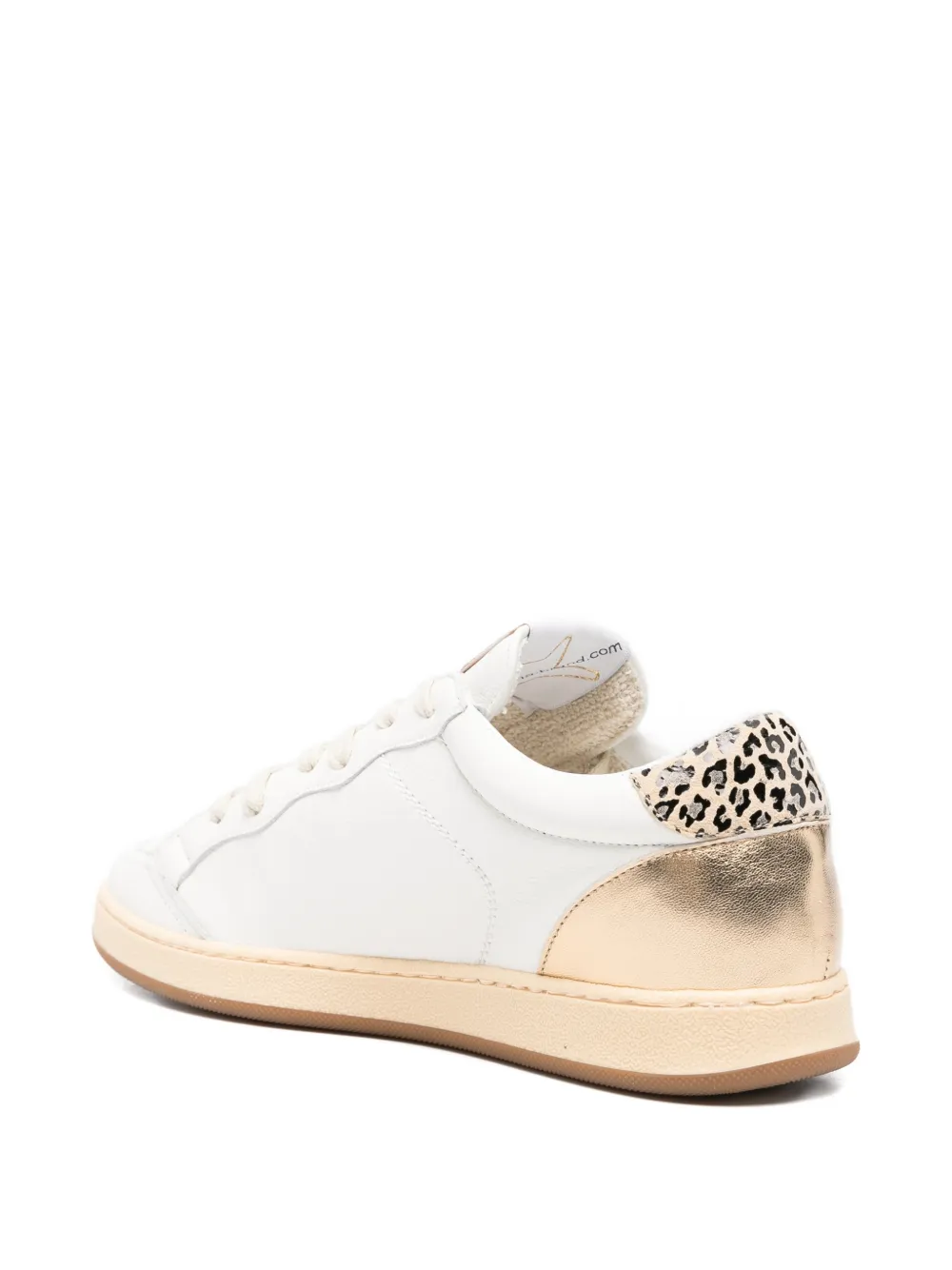Ama Brand Sneakers met vlakken en patroon-applicatie Wit