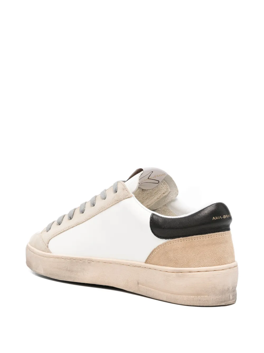 Ama Brand Sneakers met patroon-applicatie Wit