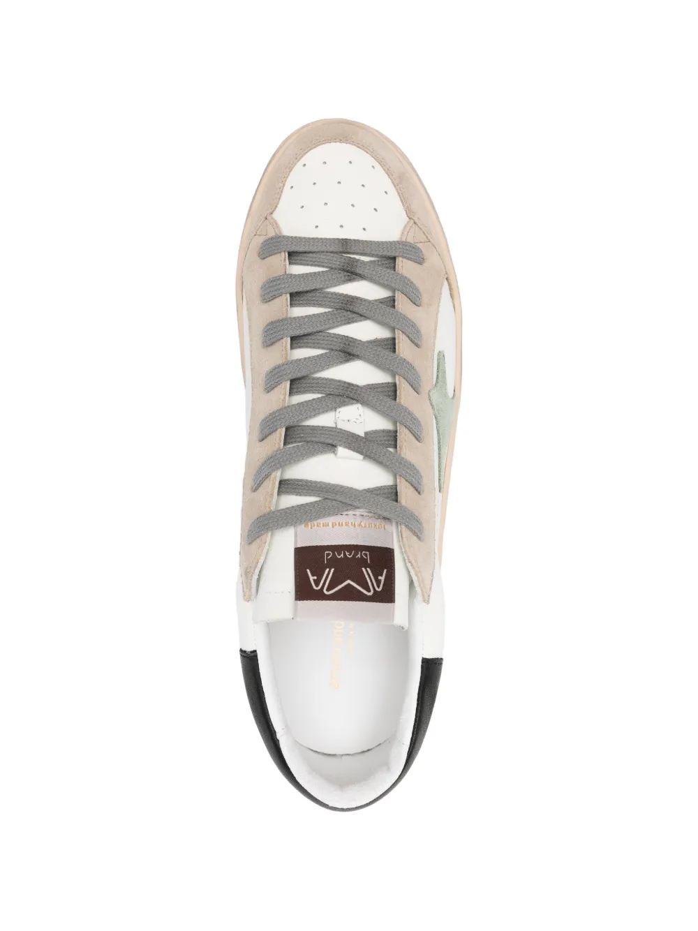 Ama Brand Sneakers met patroon-applicatie Wit