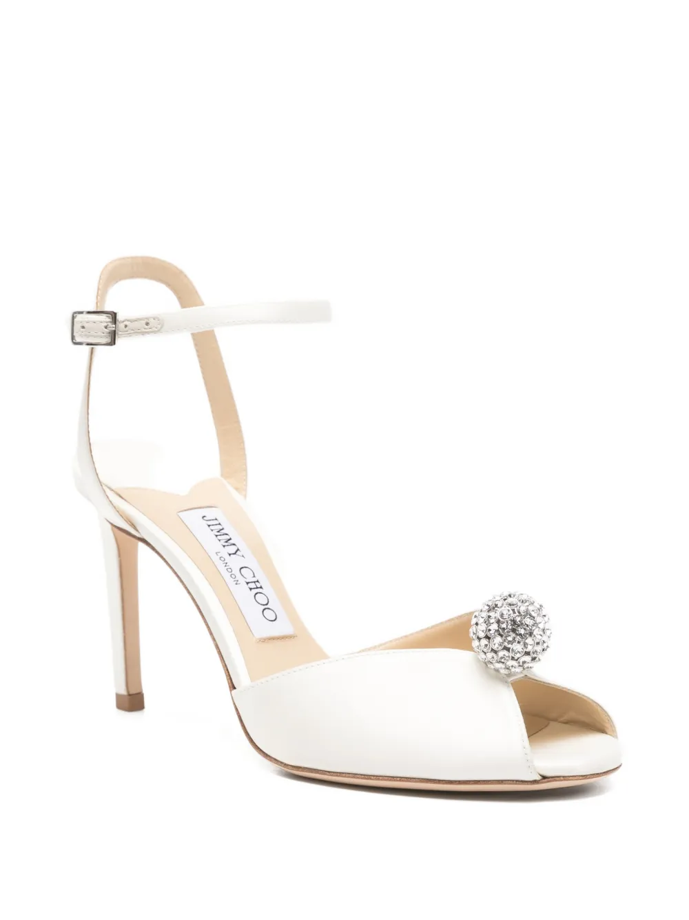 Jimmy Choo Sacora sandalen met verfraaid bandje Wit